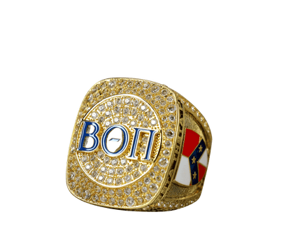 Beta Theta Pi Fraternity Ring (ΒΘΠ) - Shine Series, Yellow Gold Face - fratrings