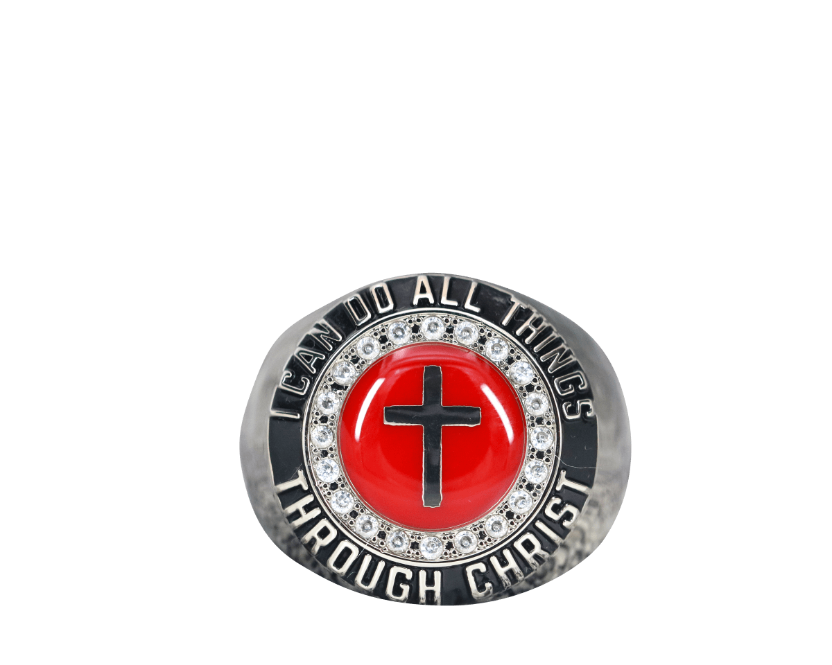 Christian Cross Blood Of Christ Ring - fratrings