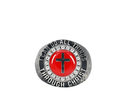 Christian Cross Blood Of Christ Ring - fratrings