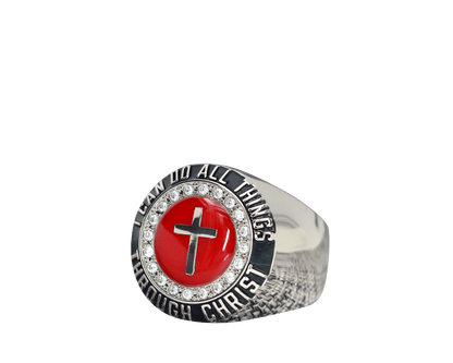 Christian Cross Blood Of Christ Ring - fratrings