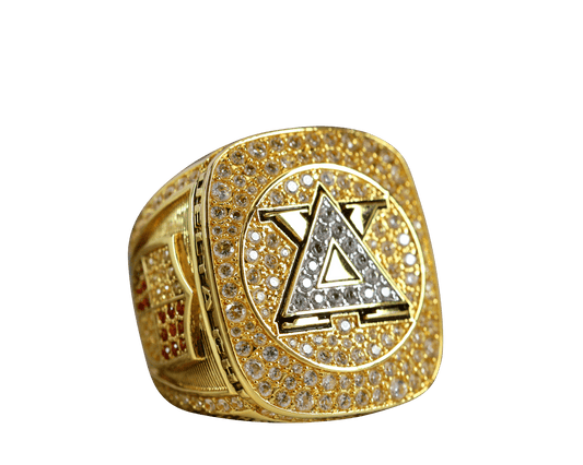 Delta Chi Fraternity Ring Yellow Gold (ΔΧ) - Shine Series - fratrings