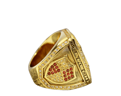 Delta Chi Fraternity Ring Yellow Gold (ΔΧ) - Shine Series - fratrings