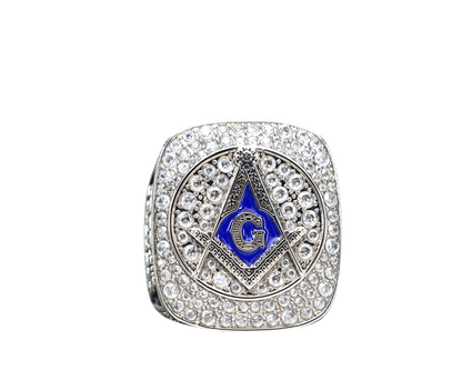 Free And Accepted Masons Ring (Eye Of The Providence) - Shine Series, Silver - fratrings