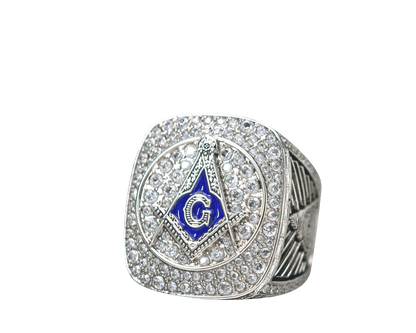 Free And Accepted Masons Ring (Eye Of The Providence) - Shine Series, Silver - fratrings