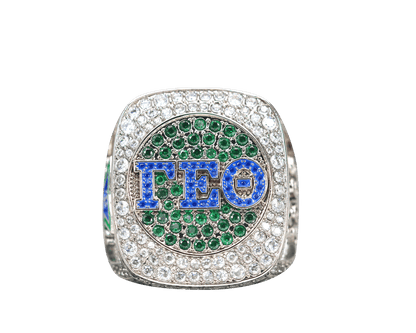 Gamma Epsilon Theta Fraternity Ring (ΓEΘ) - Shine Series, Silver - fratrings