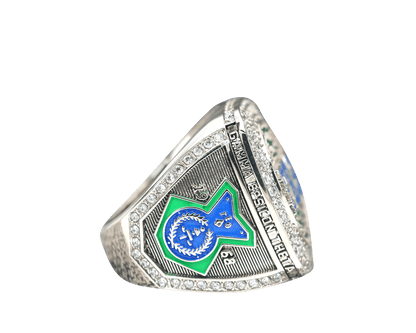 Gamma Epsilon Theta Fraternity Ring (ΓEΘ) - Shine Series, Silver - fratrings