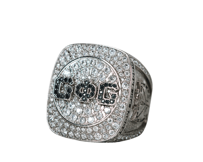 Groove Phi Groove Social Fellowship Ring (GΦG) - Shine Series, Silver - fratrings