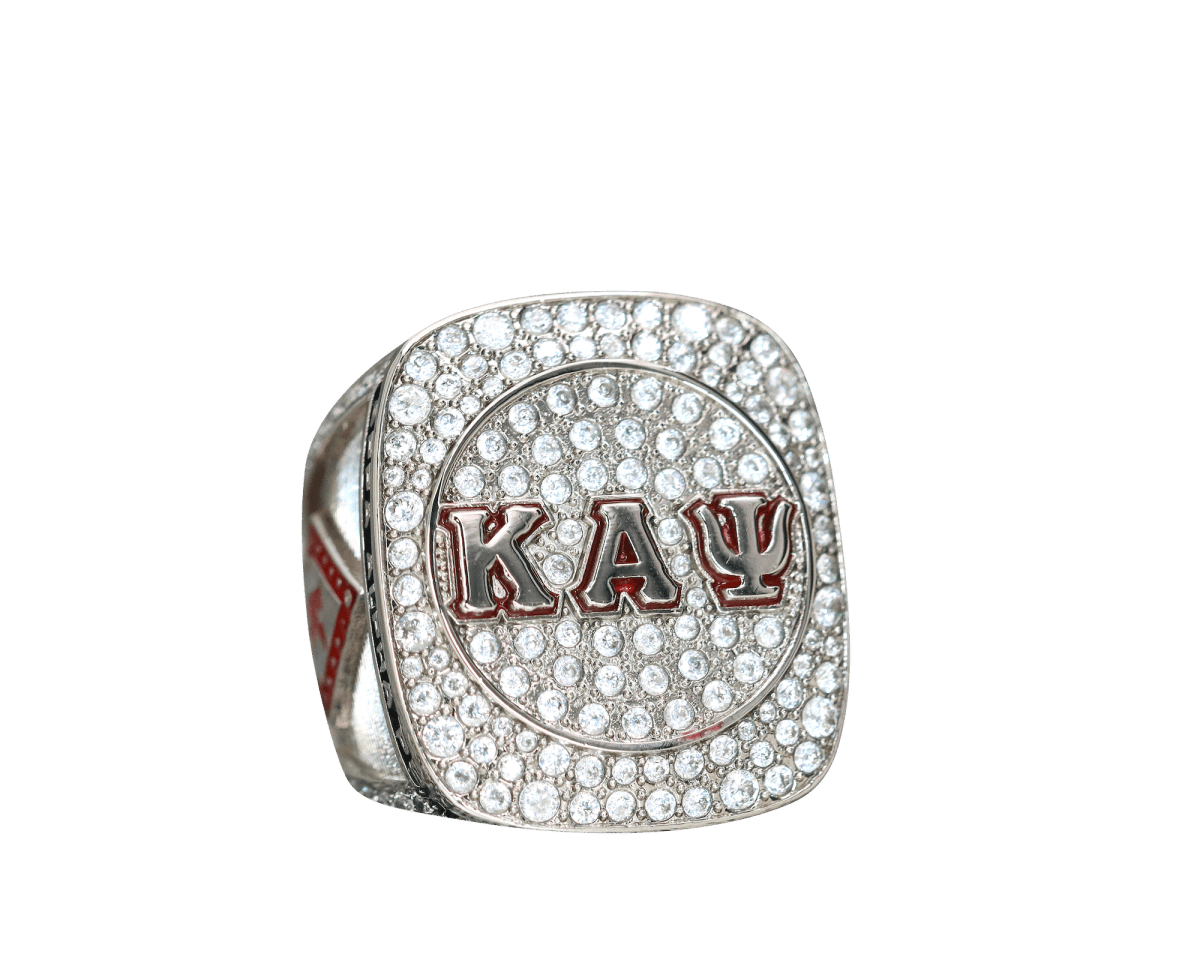 Kappa Alpha Psi Fraternity Ring (ΚΑΨ) - Shine Series, Silver