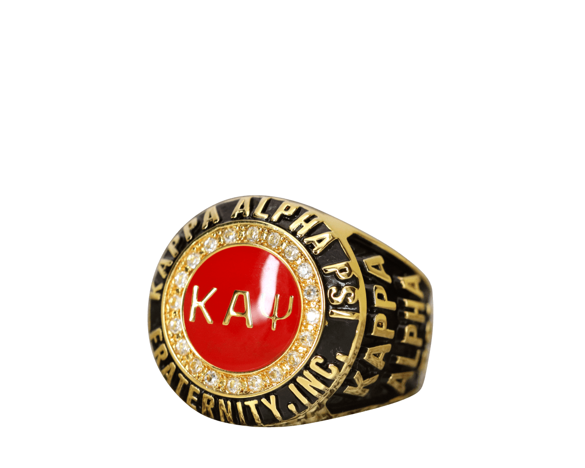 Kappa Alpha Psi Fraternity Ring Yellow Gold (ΚΑΨ) - Classic Man Series - fratrings
