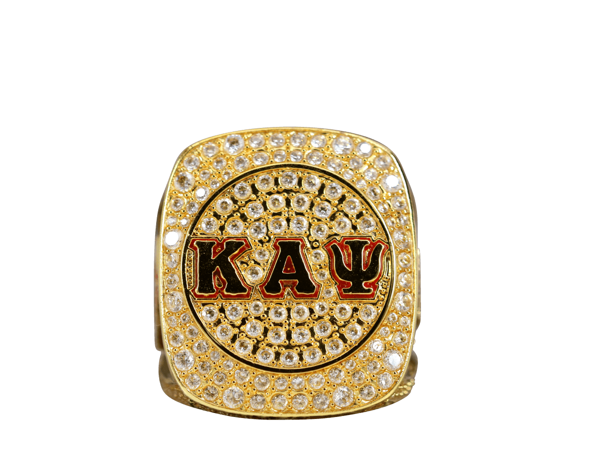 Kappa Alpha Psi Fraternity Ring (ΚΑΨ) - Shine Series, Dark – fratrings