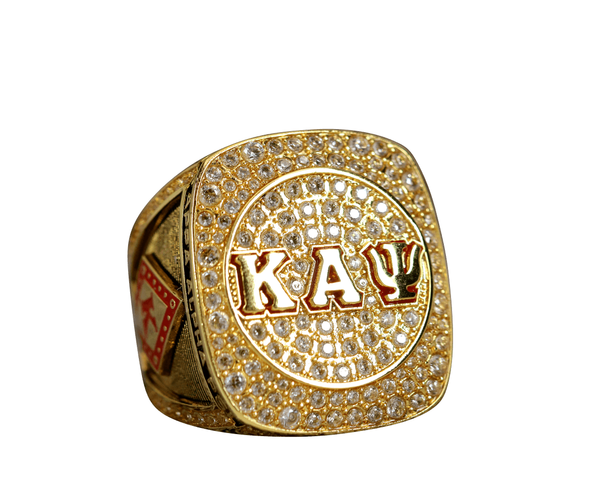 The Collegiate Standard Kappa Sigma Fraternity Sterling Silver Ring with  Raised Crest and Red Enamel (8)|Amazon.com