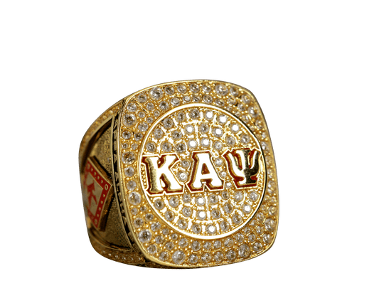 Kappa Alpha Psi Fraternity Ring Yellow Gold (ΚΑΨ) - Shine Series - fratrings