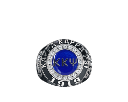 Kappa Kappa Psi Fraternity Ring (ΚKΨ) - Classic Man Series, Silver