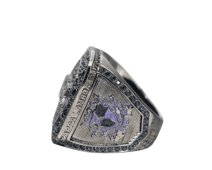 Kappa Lambda Chi Fraternity Ring (KLX) - Shine Series, Dark - fratrings