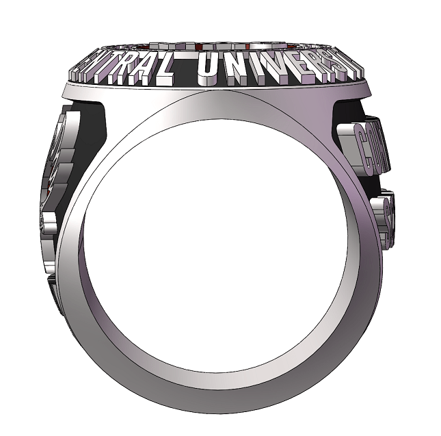 Men's Achievement Center (MAC) Continental Scholar Alumni Ring - Classic Man Series, Silver - fratrings