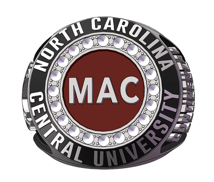 Men's Achievement Center (MAC) Continental Scholar Alumni Ring - Classic Man Series, Silver - fratrings