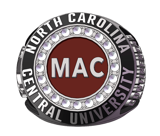 Men's Achievement Center (MAC) Continental Scholar Alumni Ring - Classic Man Series, Silver - fratrings