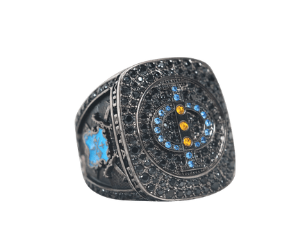 Mu Beta Phi Fraternity Ring (ΜΒΦ) - Shine Series, Dark - fratrings