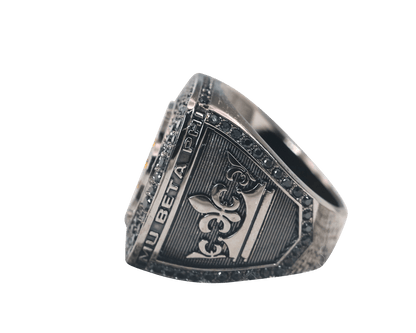 Mu Beta Phi Fraternity Ring (ΜΒΦ) - Shine Series, Dark - fratrings