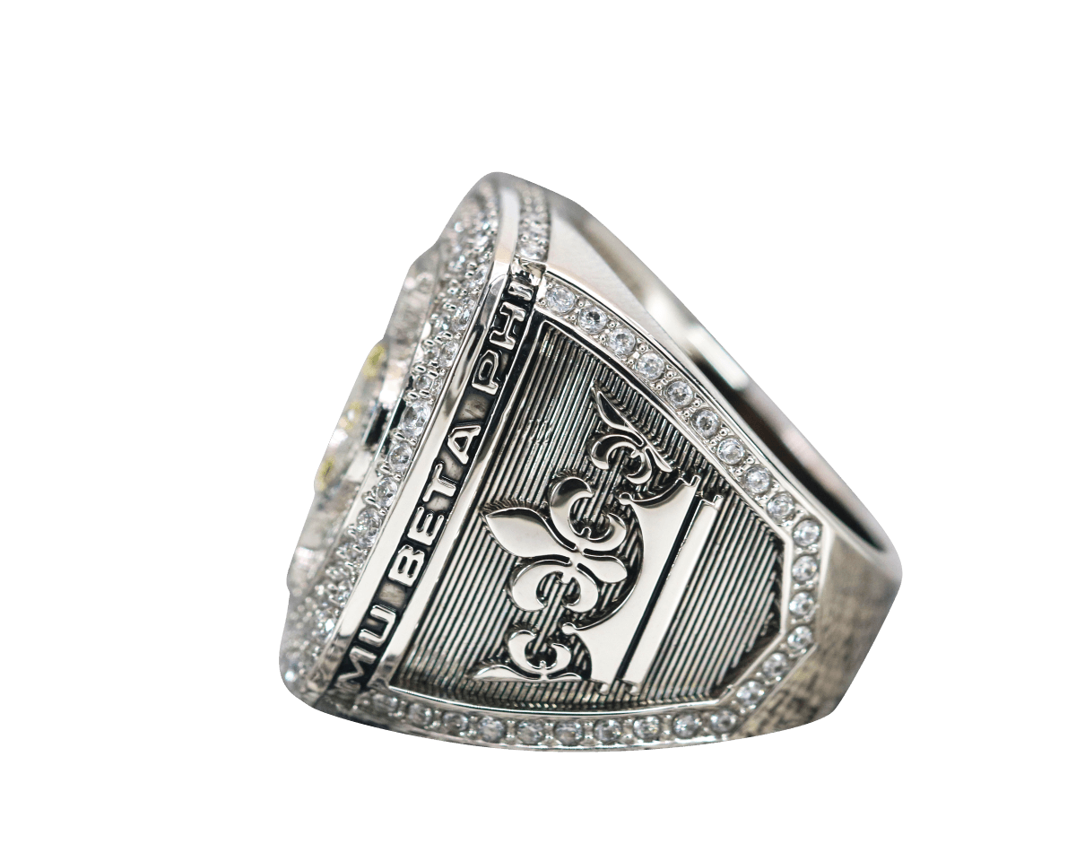 Mu Beta Phi Fraternity Ring (ΜΒΦ) - Shine Series - fratrings