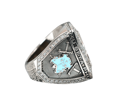 Mu Beta Phi Fraternity Ring (ΜΒΦ) - Shine Series - fratrings