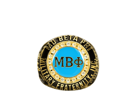 Mu Beta Phi Fraternity Ring Yellow Gold (ΜΒΦ) - Classic Man Series - fratrings