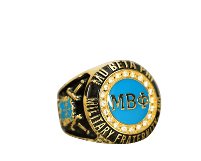 Mu Beta Phi Fraternity Ring Yellow Gold (ΜΒΦ) - Classic Man Series - fratrings