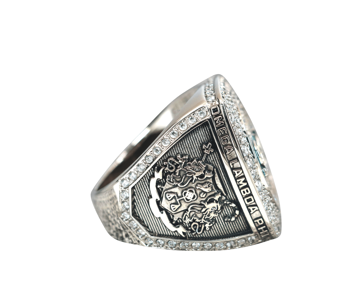 Omega Lambda Phi Fraternity Ring (ΩΛΦ) - Shine Series - fratrings