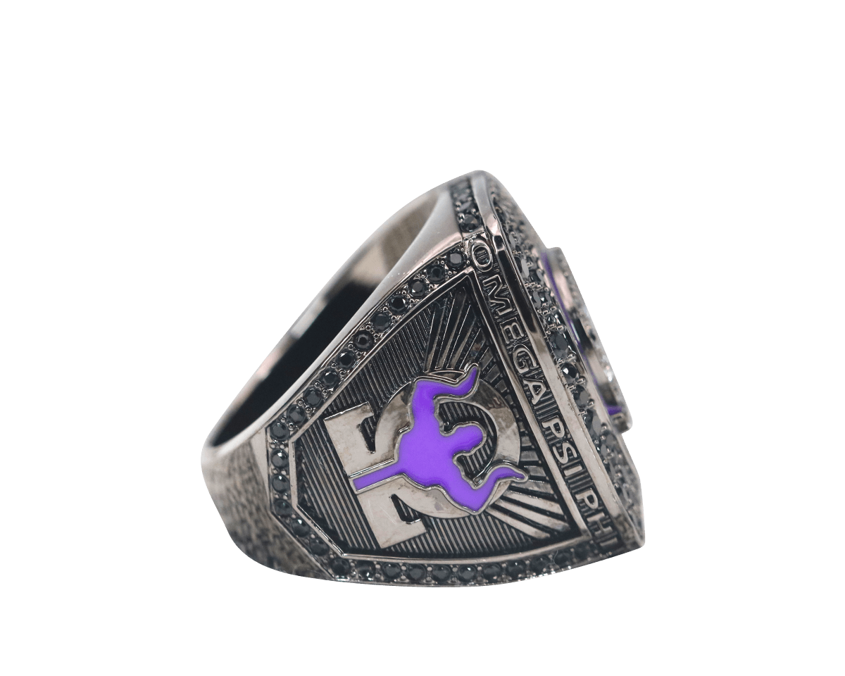 Omega Psi Phi Fraternity Ring (ΩΨΦ) - Dark Shine Series - fratrings