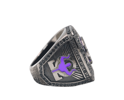 Omega Psi Phi Fraternity Ring (ΩΨΦ) - Shine Series, Dark - fratrings