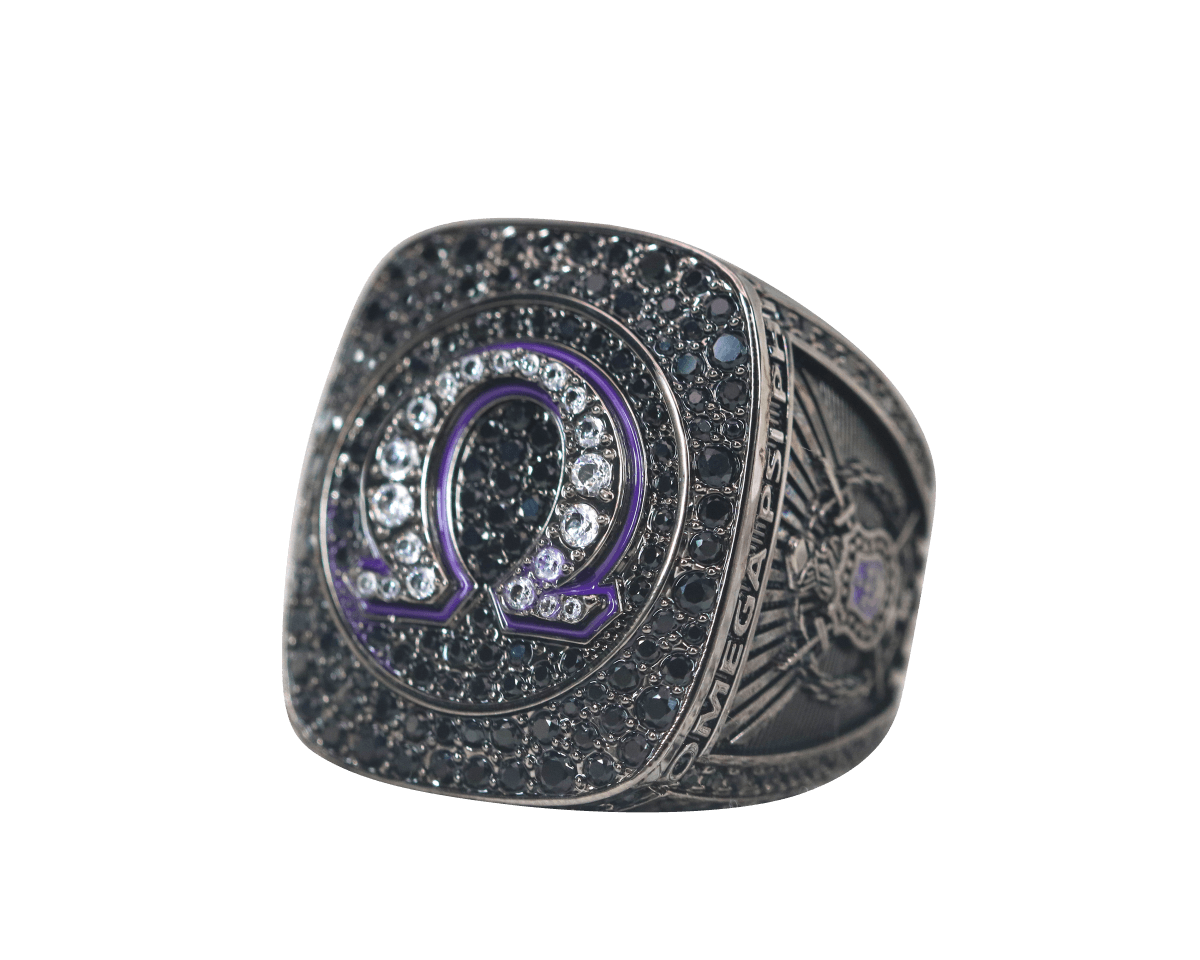 Omega Psi Phi Fraternity Ring (ΩΨΦ) - Dark Shine Series - fratrings