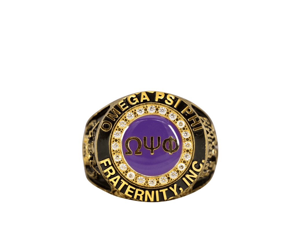 Omega Psi Phi Fraternity Ring (ΩΨΦ) - Classic Man Series, Yellow Gold ...