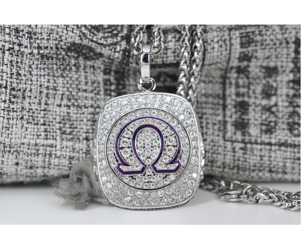 Omega Psi Phi Pendant Necklace - fratrings