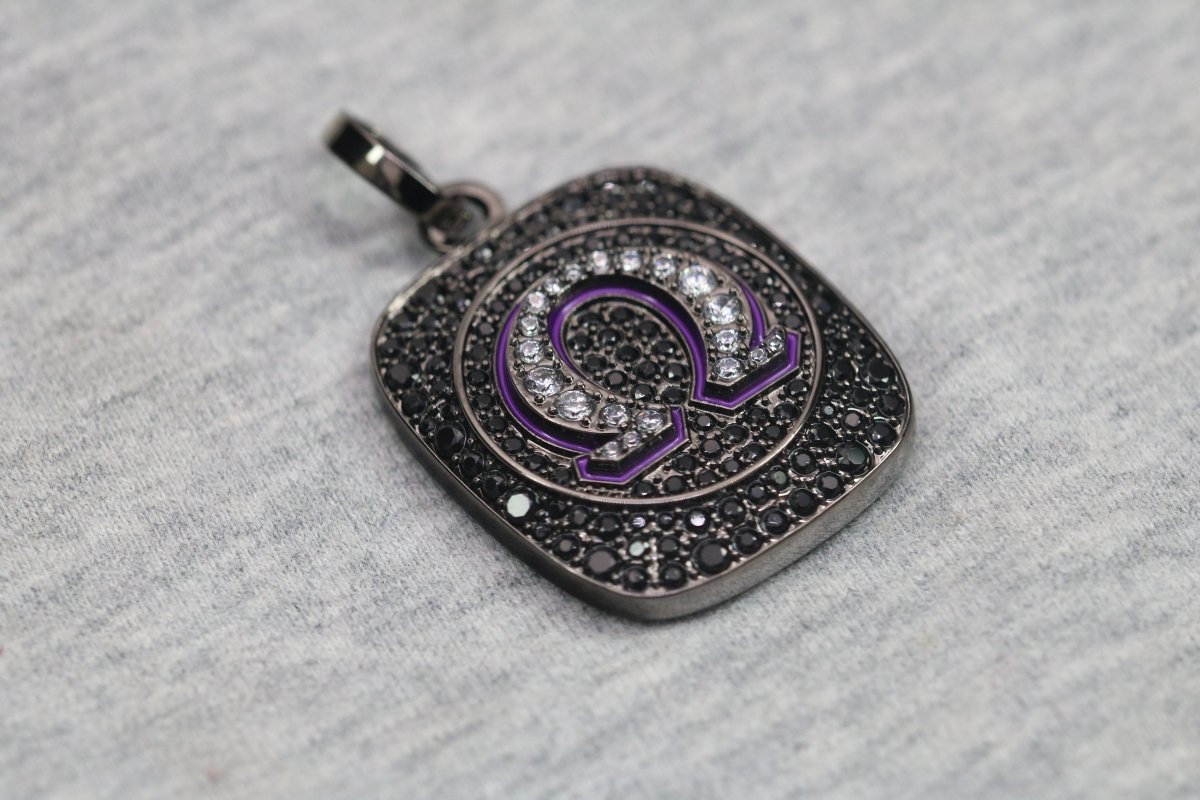 Omega Psi Phi Pendant Necklace - fratrings