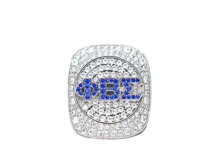 Phi Beta Sigma Fraternity Ring Blue Stones (ΦΒΣ) - Shine Series - fratrings