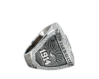 Phi Beta Sigma Fraternity Ring White Stones (ΦΒΣ) - Shine Series - fratrings