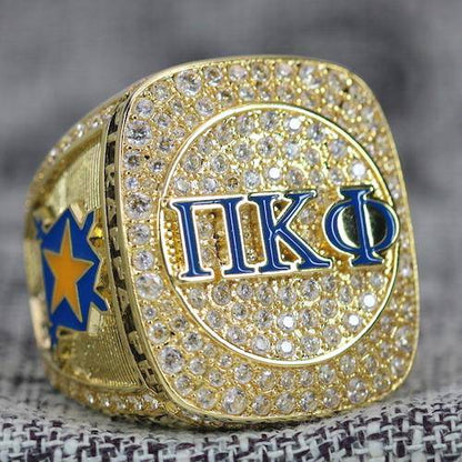 Pi Kappa Phi Fraternity Ring Yellow Gold (ΠΚΦ) - Shine Series - fratrings