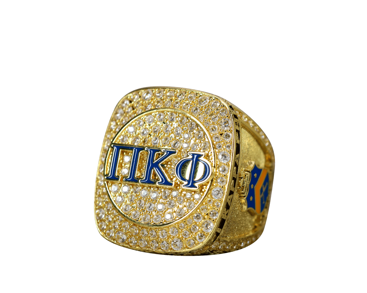 Pi Kappa Phi Fraternity Ring Yellow Gold (ΠΚΦ) - Shine Series - fratrings