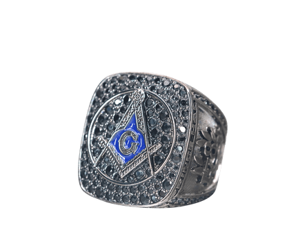 Prince Hall Freemasonry Fraternity Ring - Shine Series, Dark - fratrings