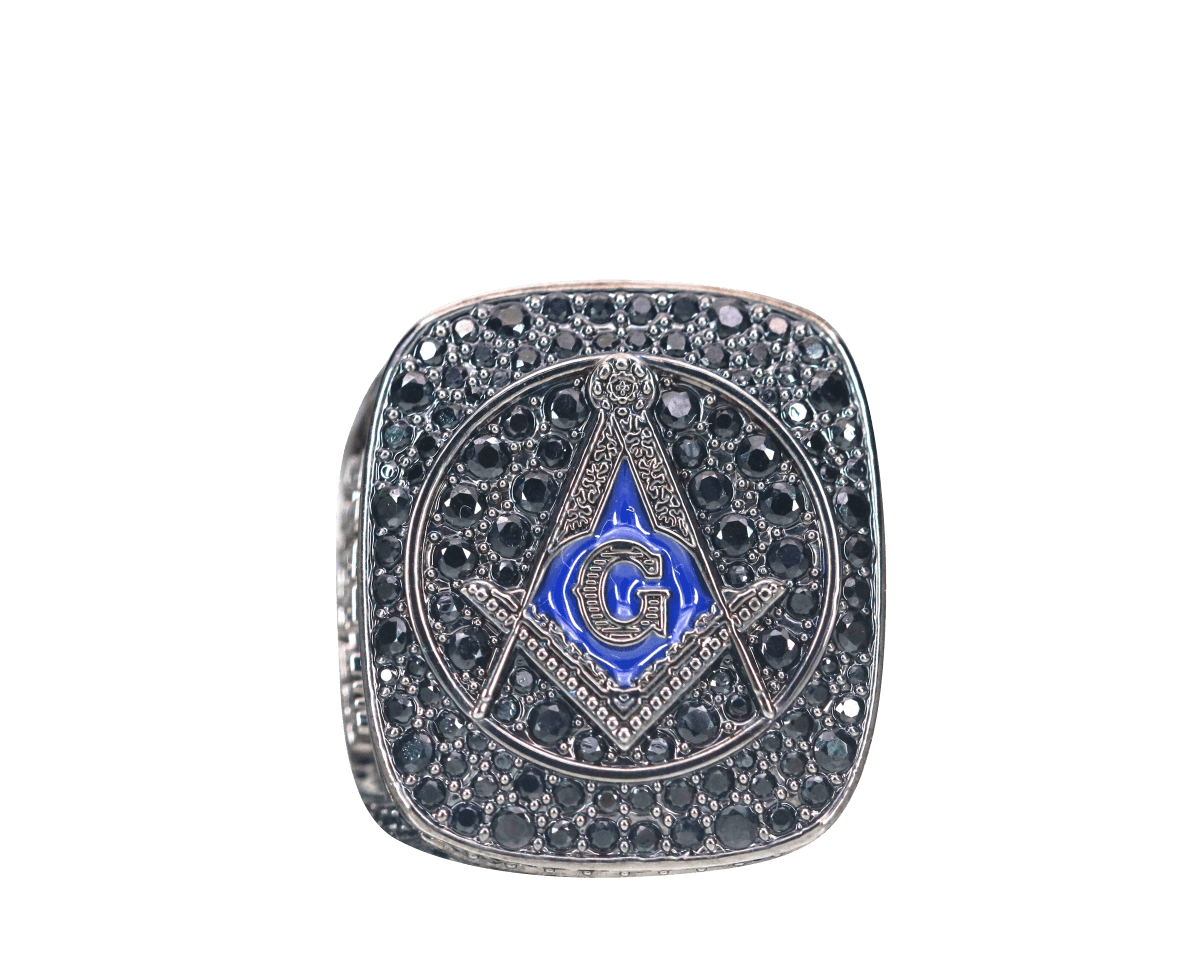 Prince Hall Freemasonry Fraternity Ring - Dark Shine Series - fratrings