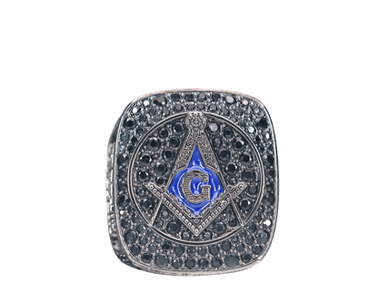 Prince Hall Freemasonry Fraternity Ring - Shine Series, Dark - fratrings