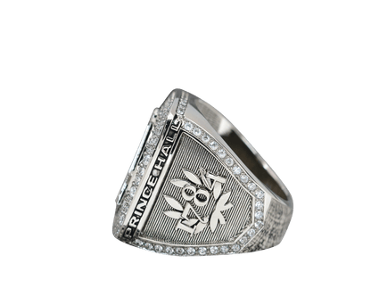 Prince Hall Freemasonry Fraternity Ring - Shine Series, Silver - fratrings