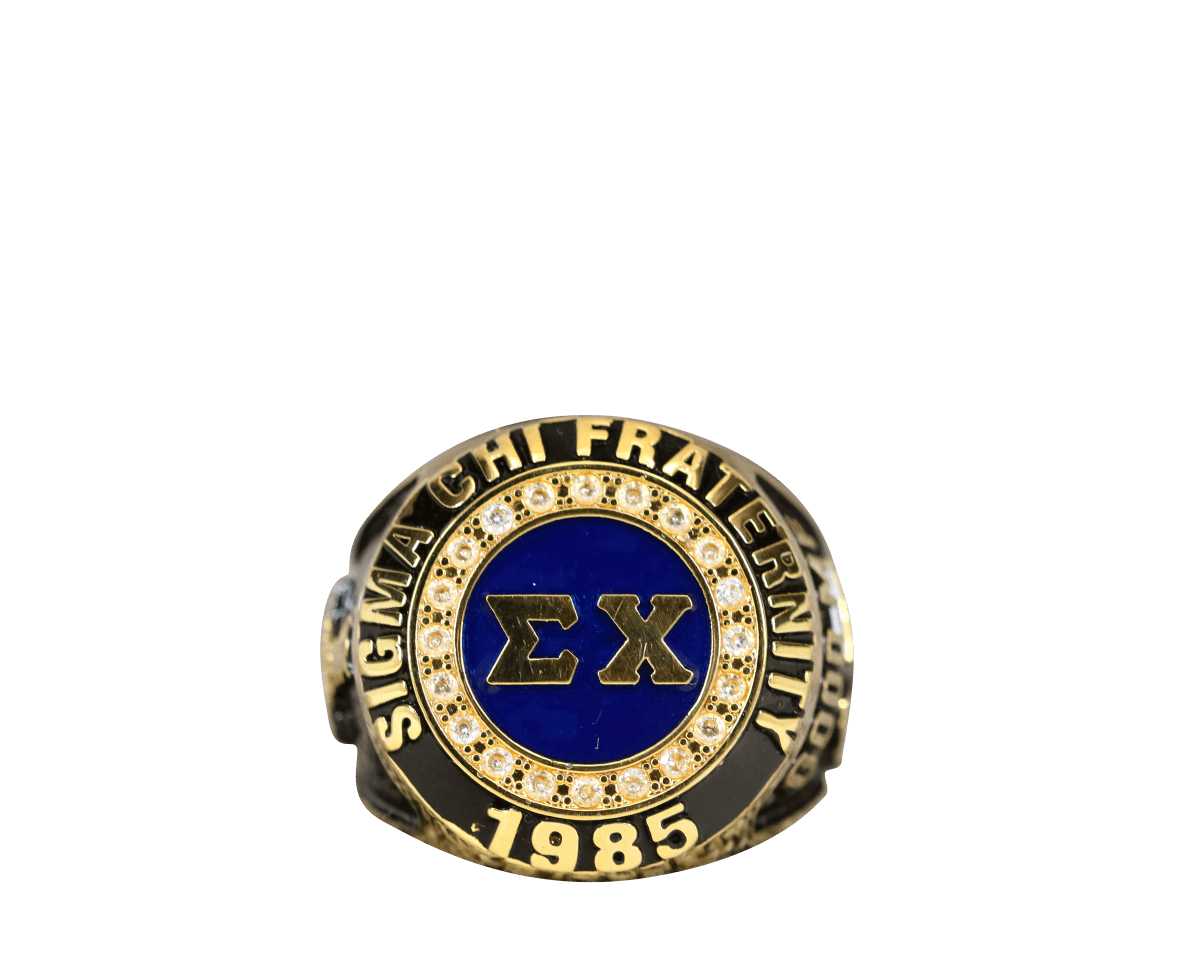 Sigma Chi Fraternity Ring Yellow Gold (ΣΧ) - Classic Man Series - fratrings