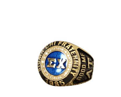 Sigma Chi Fraternity Ring (ΣΧ) - Classic Man Series, Yellow Gold Face - fratrings