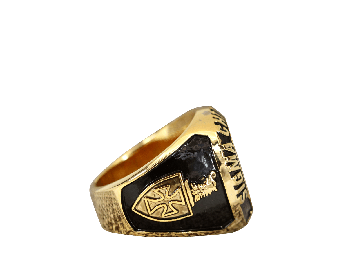 Sigma Chi Fraternity Ring Yellow Gold (ΣΧ) - Classic Man Series - fratrings