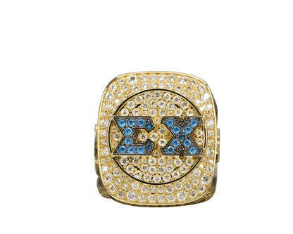 Sigma Chi Fraternity Ring (ΣΧ) - Shine Series, Yellow Gold Face