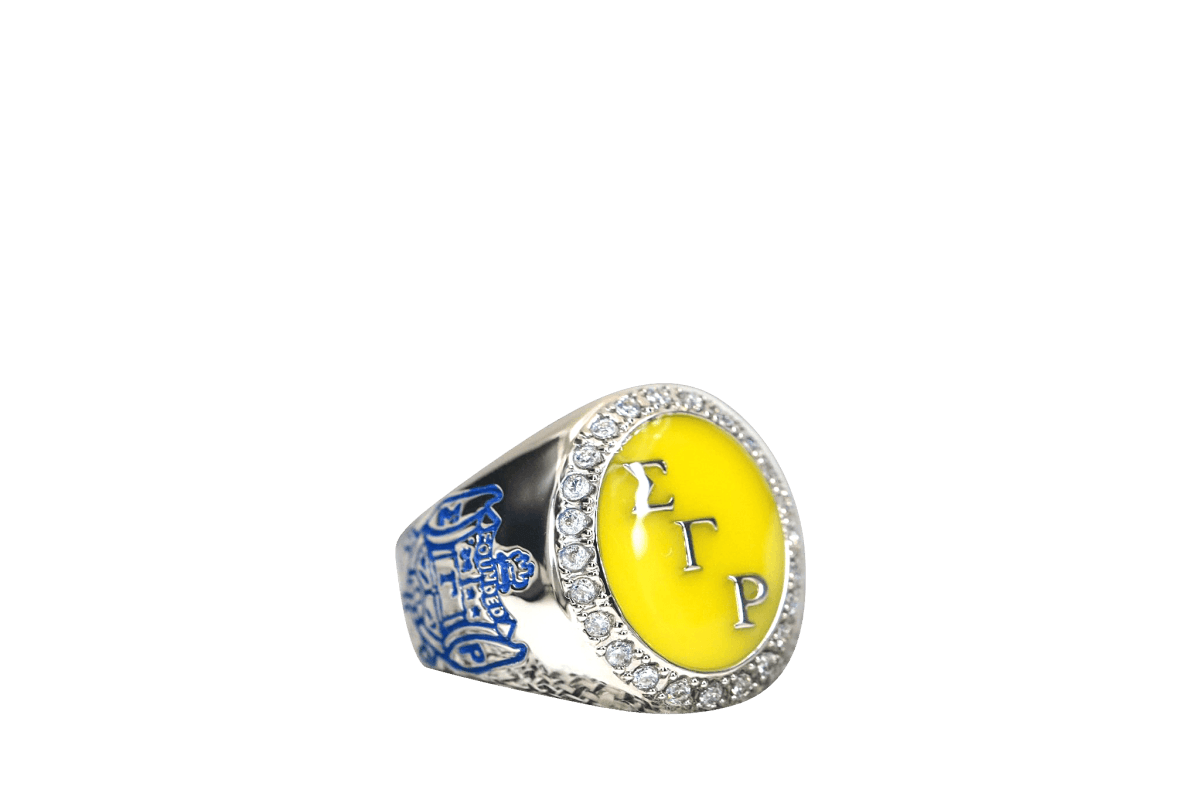 Sigma Gamma Rho Sorority Ring (ΣΓΡ) - Flower Series Special Edition Centennial Version - fratrings