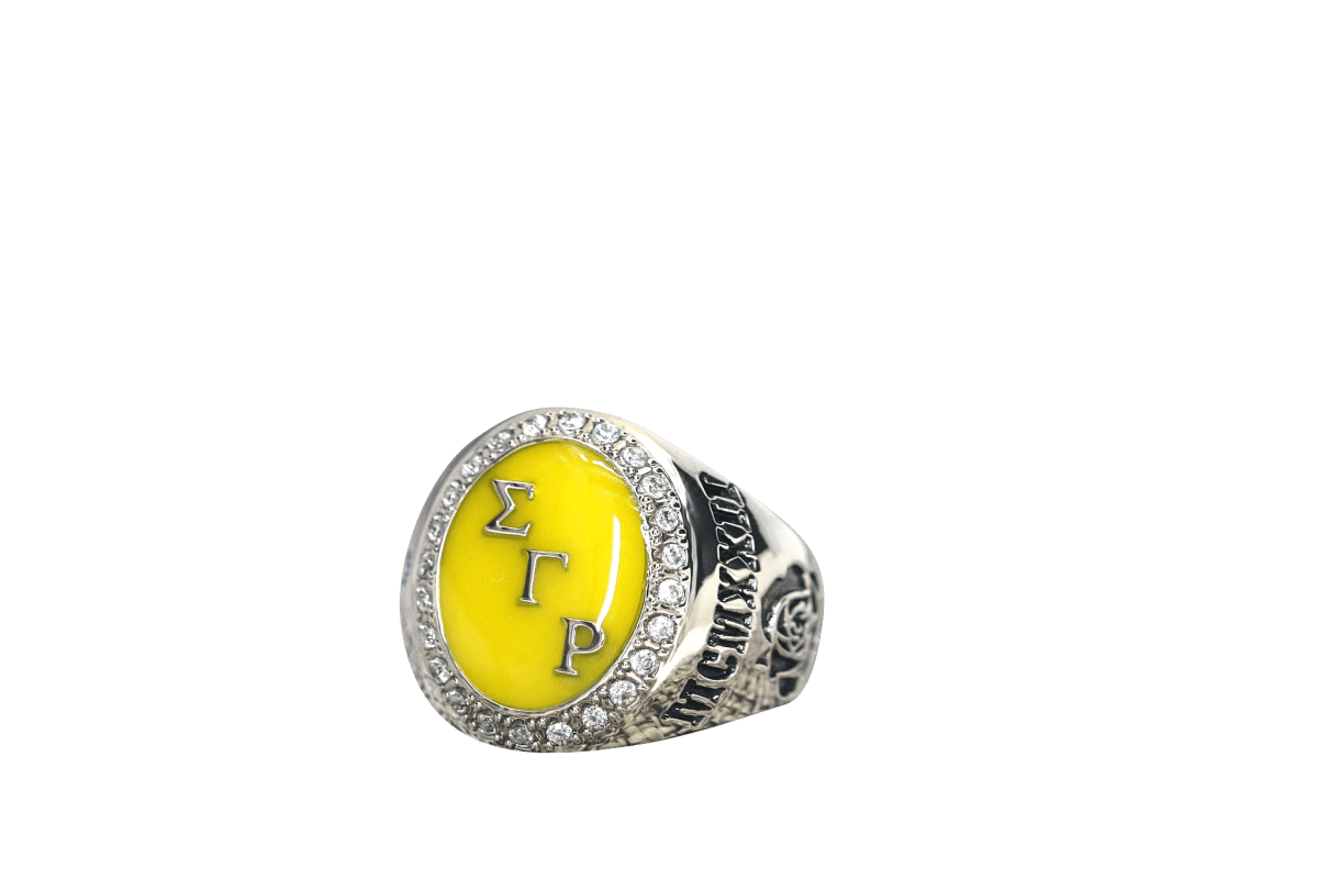 Sigma Gamma Rho Sorority Ring (ΣΓΡ) - Flower Series Special Edition Centennial Version - fratrings