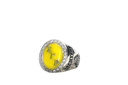 Sigma Gamma Rho Sorority Ring (ΣΓΡ) - Flower Series, Silver