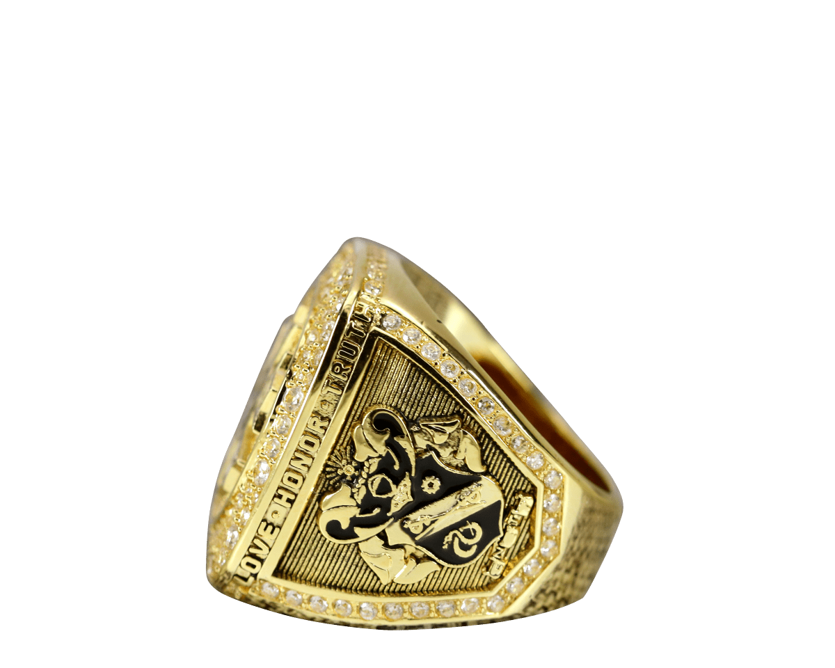 Sigma Nu Fraternity Ring Yellow Gold (ΣΝ) - Shine Series - fratrings